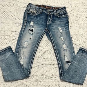 Rock Revival Peacoat skinny jeans size 27